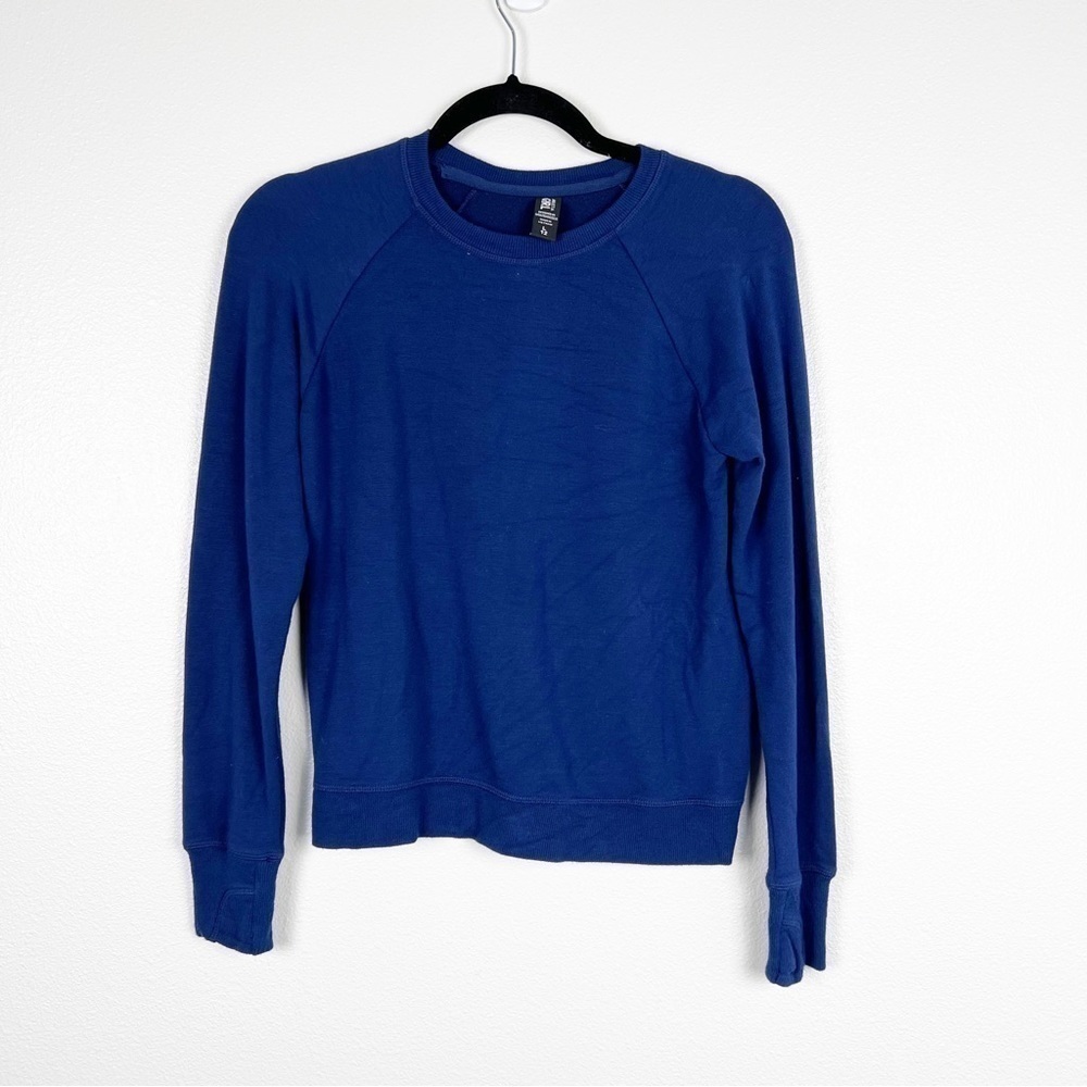 ATHLETA Girl Long‎ Sleeve Pullover Blue Sz L